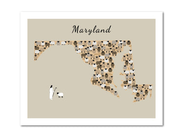 Maryland state Parable of the Lost Sheep Digital download printable art